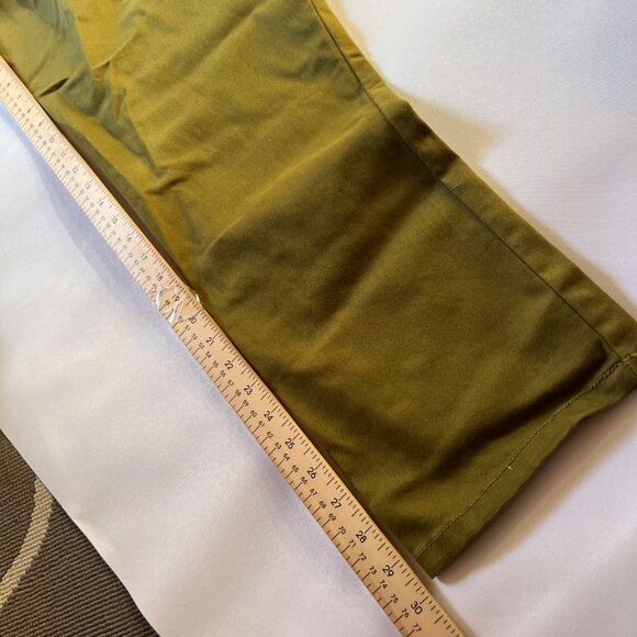 Maternity Pants Straight Legs Belly Band Dark green Pants Size 2XL - Picture 11 of 14